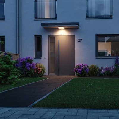Abbildung von Paulmann 94527 LED Außenleuchte Smart Home Zigbee Deckenleuchte Circula IP44 Dämmerungs /Bewegungssenso Tunable Warm 14W Outdoor 2200 3000K