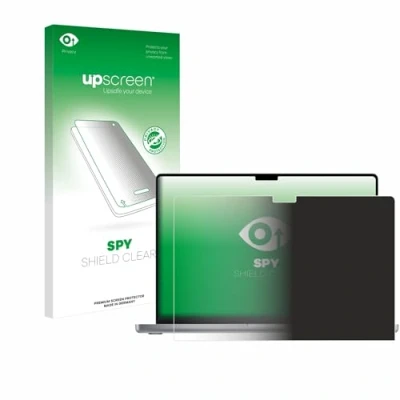 Abbildung von upscreen Anti Spy Blickschutzfolie für Apple MacBook Pro 16&quot; 2021 Privacy Screen Displayschutz Folie [Sichtschutz, Blaulichtfilter]