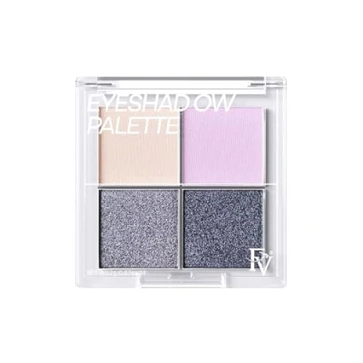 Abbildung von FV Lidschatten Palette Hochpigmentierte 4 Farben Eyeshadow, Langanhaltend &amp; Knitterfrei, Natürliches Makeup Finish (Purple)