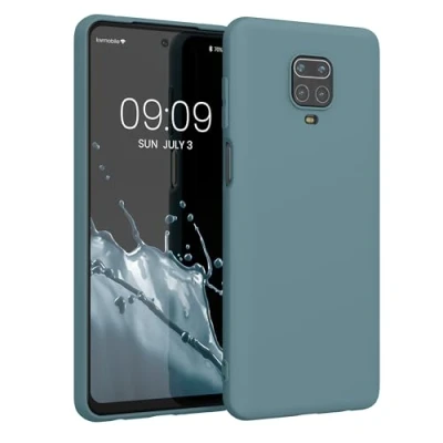 Abbildung von kwmobile Hülle kompatibel mit Xiaomi Redmi Note 9S / 9 Pro Max weiches TPU Silikon Case Cover geeignet für kabelloses Laden Antique Stone