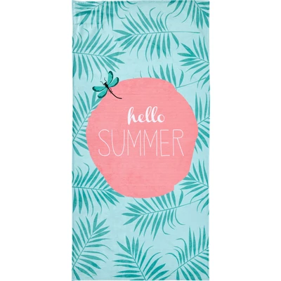 Abbildung von done. Strandtuch &quot;Hello Summer&quot;, (1 St.), gemustert, mit Reisverschluss Tasche für Wertgegenstände