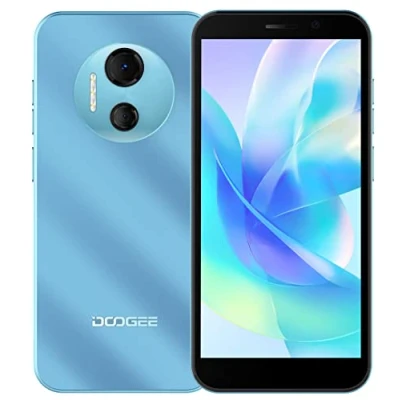 Abbildung von DOOGEE Android 12 Smartphone ohne Vertrag X97 PRO, Helio G25 Octa Core 4GB+64GB, 4200mAh Akku, 12MP DUAL Kamera, 6,0&#039;&#039; HD+ Handy, SIM+SD (3 Kartensteckplatz),NFC GPS Gesichts Entsperrung Blau