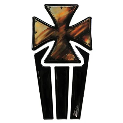 Abbildung von Tankpad 3D Iron Cross Eisernes Kreuz Motorrad Tank Aufkleber 502261