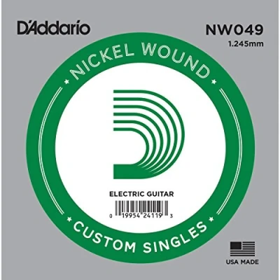 Abbildung von D&#039;Addario NW049 Nickel Einzelsaite für Gitarren 0,12 cm (0,049 Zoll)