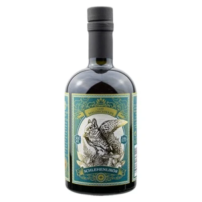 Abbildung von WALDLIKÖR 0.5l (25% Vol.) Schlehenlikör mit Rum 1229 Waldschnaps Likör aus erlesenen Winterschlehen Fruchtig, Herb süßlich feinen Nuancen