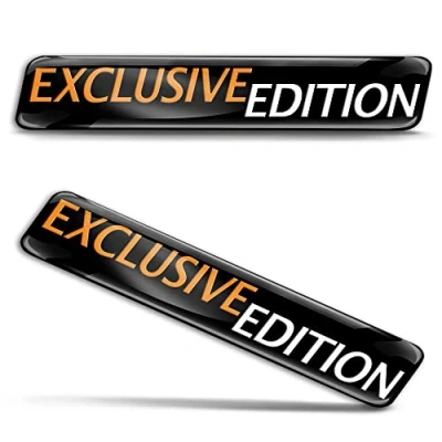 Abbildung von Biomar Labs 2 x 3D Gel Silikon Aufkleber Exclusive Edition Badge Stickers Autoaufkleber Auto Motorrad Fahrrad Fenster Tür Laptop KS 177