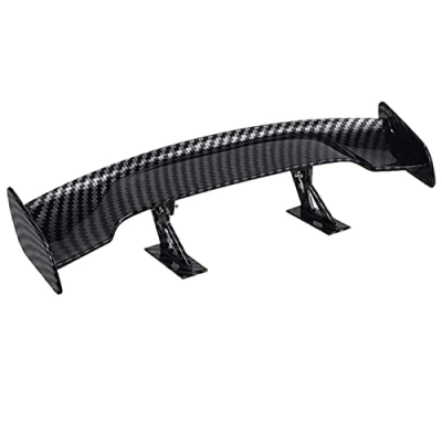 Abbildung von Universal Auto Mini Spoiler Wing, Heckflügel Dekoration, Heckspoiler Flügel Ohne Perforation, Kann für Fahrzeugstabilität(schwarz)