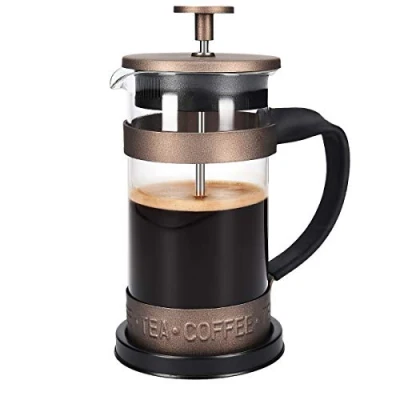 Abbildung von Navaris French Press Kanne Stempelkanne mit Edelstahl Filter, 350 ml, auch für Tee
