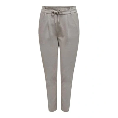 Abbildung von ONLY Damen Onlpoptrash Life Easy Col Pant PNT Noos Regular Fit Hose Mit Kordelzugverschluss Für Lounge Und Freizeit, Fossil/Detail:Melange,S / 32L