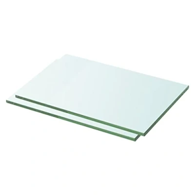Abbildung von vidaXL 2X Regalboden Glas Glasboden Glasscheibe Glasplatte Regalbrett Ersatz Platte für Glasregal Klarglas Transparent 30x15cm