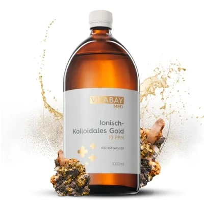 Abbildung von Kolloidales Gold 10 Ppm Reinheitsstufe 99.99 % 1000 ml