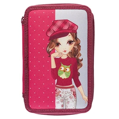 Abbildung von Idena Federmäppchen 20119 Schüler Etui Triple mit 3 Reißverschluss Fächern und, (Set)
