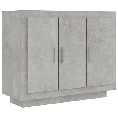 Abbildung von vidaXL Sideboard Kommode Anrichte Schrank Beistellschrank Mehrzweckschrank Standschrank Flurschrank Wohnzimmer Betongrau 92x35x75cm Holzwerkstoff