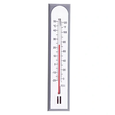 Abbildung von Genaues Raumthermometer Innen Analog den Einsatz als Raumtemperatur Messgerät im Heimbüro, Garten oder Gewächshaus, einfach an der Wand Zimmer thermometer zu montieren, für drinnen und draußen