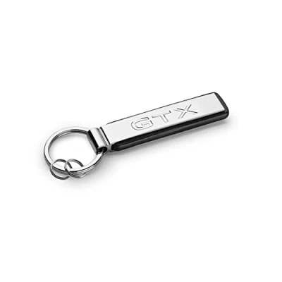 Abbildung von Volkswagen 000087010CFYPN Schlüsselanhänger mit GTX Schriftzug, Keychain, Schlüsselring, Silber/Schwarz, Metall