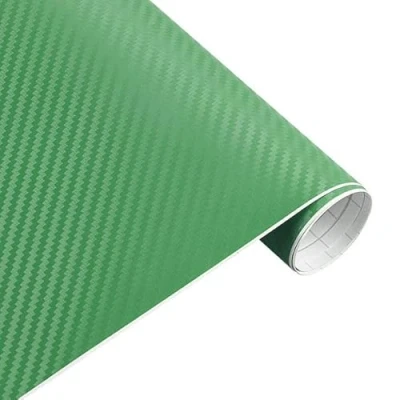 Abbildung von Könighaus (6,27/m2 Grün 3D Carbon Autofolie 300 x 152 cm blasenfrei mit Anleitung