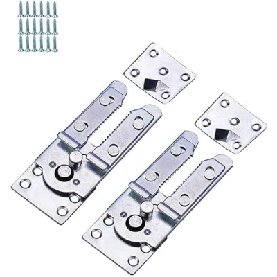 Abbildung von Tiberham Sektional Sofa Verbindungsstück, 2 Stück, Schnapp Stil, Couch Clips, Möbelverbinder, robuste Metallverbindung, ineinandergreifende Krokodilklemme, Verbindungshalterung