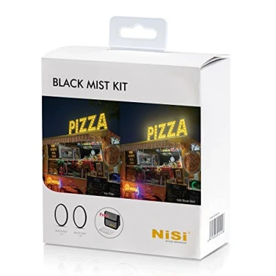 Abbildung von NiSi Black ProMist Filter Kit 72 mm Mist 1/4, 1/8 Diffusion Filter, Reinigungstuch und Filtertasche