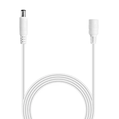 Abbildung von Wicked Chili 5m DC Verlängerungskabel kompatibel mit Philips HUE Play Gradient Lightstrip Surround Beleuchtung für Fernseher, Kabel Strom Verlängerung Netzteil S020YM2400083, weiß