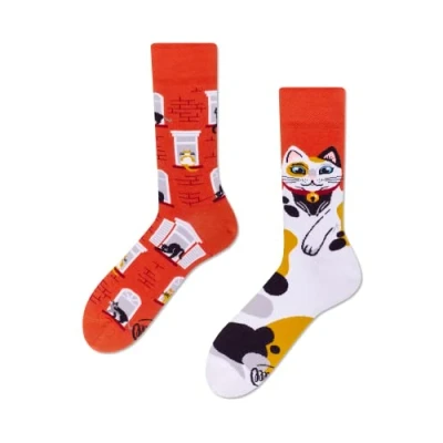 Abbildung von Many Mornings Freizeitsocken Socken City Cat (1 Paar, 1 Paar)