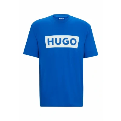 Abbildung von HUGO NICO Tshirt print, Herren, Größe: Small, Dunkelblau drei
