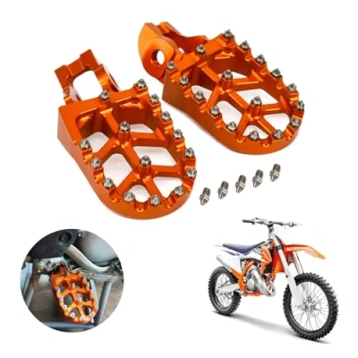 Abbildung von Fußrasten Pedale CNC für SX F EXC EXCF XC XCF XCW 85 125 150 200 250 300 350 400 450 500 530 Motorrad