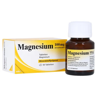 Abbildung von Magnesium 100 mg Jenapharm Tabletten 50 St
