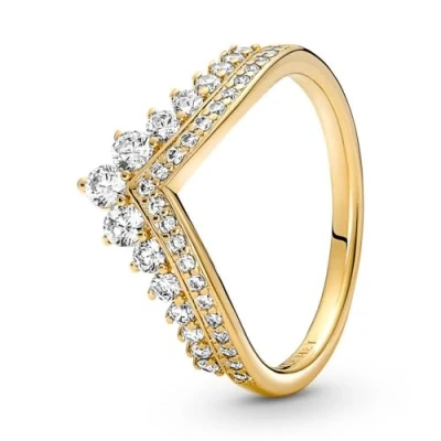 Abbildung von PANDORA Damenring Prinzessin Wishbone mit Zirkonia, gold