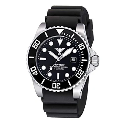 Abbildung von KHS Taucheruhr Typhoon Schwarz/Stahl 30 bar