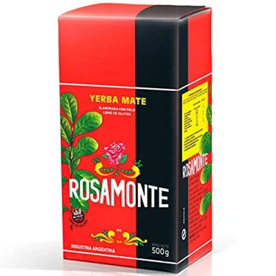 Abbildung von Rosamonte Yerba Mate Tee Tradicional 500g + Geschenk Probe (40g):Reich an Antioxidantien und Vitaminen, beschleunigt den Stoffwechsel, zuckerfrei Argentinien
