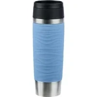 Abbildung von Emsa Thermobecher &quot;Travel Mug Classic Wave&quot;, 4h heiß, 8h kalt, 100% dicht, spülmaschinenfest, 360 Trinköffnung