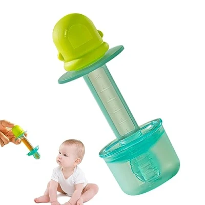 Abbildung von Baby Nahrungsspritze,Baby Medizin Spritzen Schnuller für die orale Ernährung Anti Erstickungs Babymedizin Ernährung, Milch, Saft, Wasser Ceolup
