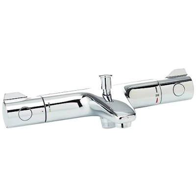 Abbildung von Grohtherm 800 für Wanne+Dusche Wandmontage. Duschabgang unten 1/2 34568000