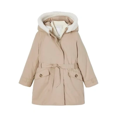 Abbildung von Vertbaudet Mädchen 3 in 1 Parka mit Recycling Polyester Taupe 98/104