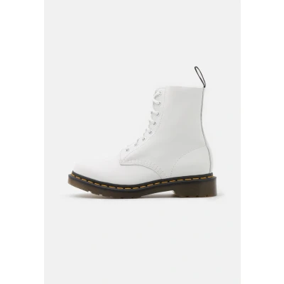 Abbildung von Dr. Martens 1460 Pascal Schnürstiefelette, Damen, Größe: 40, Optical white virginia Schuhe