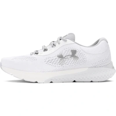 Abbildung von Under Armour Charged Rogue 4 Laufschuh Neutral, Damen, Größe: 40, White/halo gray/metallic silver Schuhe