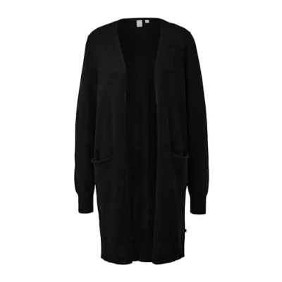Abbildung von QS by s.Oliver Strickjacke, Damen, Größe: Medium, Schwarz