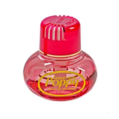 Abbildung von Lufterfrischer Poppy, mit Klebepad, Duft Inhalt 150 ml, Raumduft, LKW, Auto, Boot, Wohnmobil, Büro, Erdbeere