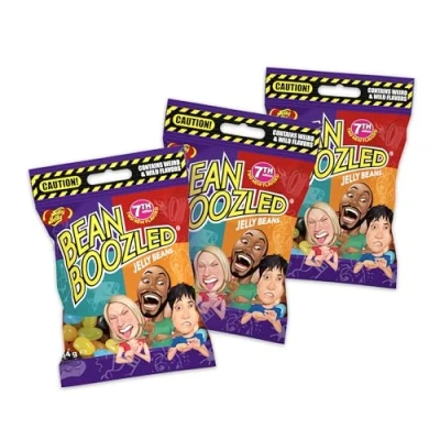 Abbildung von Jelly Belly Bean Boozled Nachfüllbag 3er Bundle (162g) Süßigkeiten Spaß Beans eklig &amp; lecker 7. Generation Extremes Spiel für Mutige 20 klassische verrückte Candys Spielabend