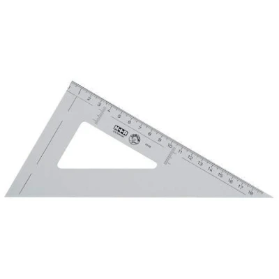 Abbildung von 10 x M+R Zeichendreieck 60 Grad 23cm rauchtransparent Skala 18cm