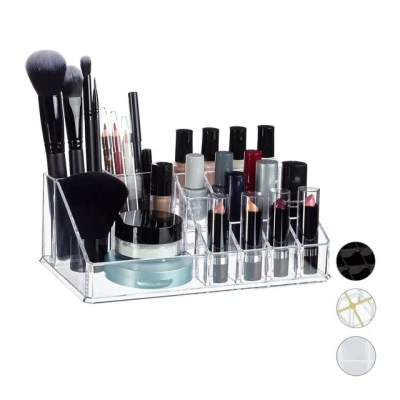 Abbildung von relaxdays Make Up Organizer Kosmetikorganizer Acryl, Transparent