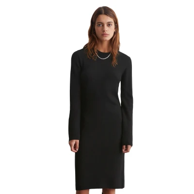 Abbildung von Marc O&#039;Polo Denim Regular Strickkleid, Damen, Größe: Large, Black