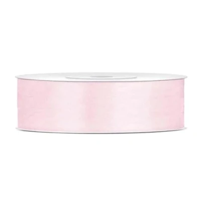 Abbildung von 25 Meter Satinband Puderrosa 25mm Schleifenband hellrosa Satin Geschenkband Deko Band Geschenkverpackung Hochzeit Geschenk