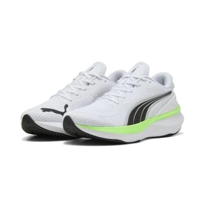 Abbildung von Puma Scend PRO 2 Laufschuh Straße, Herren, Größe: 41, White/black/green glare Schuhe