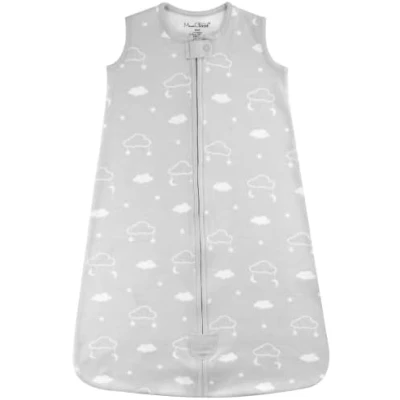 Abbildung von Baby Schlafsack 1.0 TOG, Bio Baumwolle, Tragbare Babydecke, mit 2 Wege Reißverschluss, Ganzjahres Schlafsack, Kleinkind Junge Mädchen Neugeborenes, Clouds, X Large (18 24 Months)
