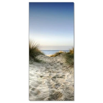 Abbildung von Wallario Selbstklebende Türtapete Weg durch die Dünen zum Strand am Meer Türposter 93 x 205 cm Abwischbar, rückstandsfrei zu entfernen