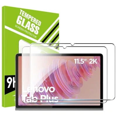 Abbildung von FDHYFGDY 2 Stück Schutzfolie für Lenovo Tab Plus 2024 Panzerglas, kratzfest, blasenfrei, Härtegrad 9H, Displayschutzfolie