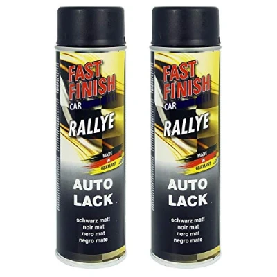 Abbildung von Fast Finish Rallye Lack schwarz matt 500 ml