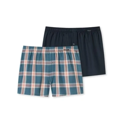Abbildung von Schiesser Herren 2 Pack Boxershorts Baumwolle Web Multipack Webboxer, Sortiert 13_180202, 9