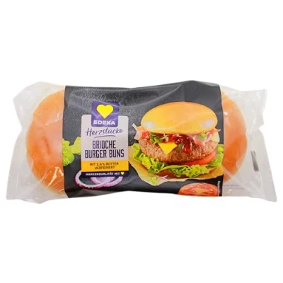 Abbildung von Edeka Herzstücke Brioche Burger Buns, 9er Pack (9 x 250g)